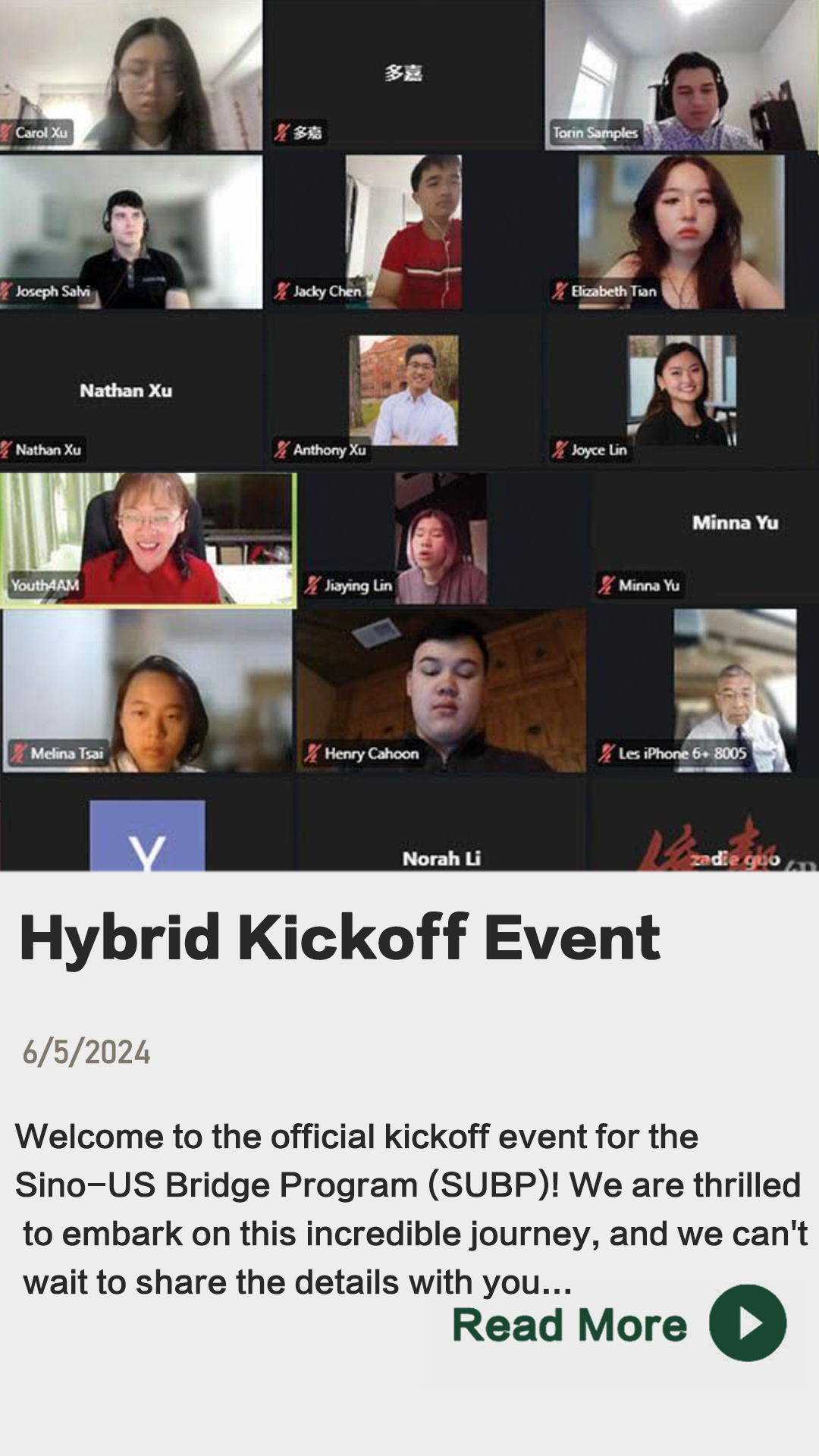 Weekly Zoom Session 1