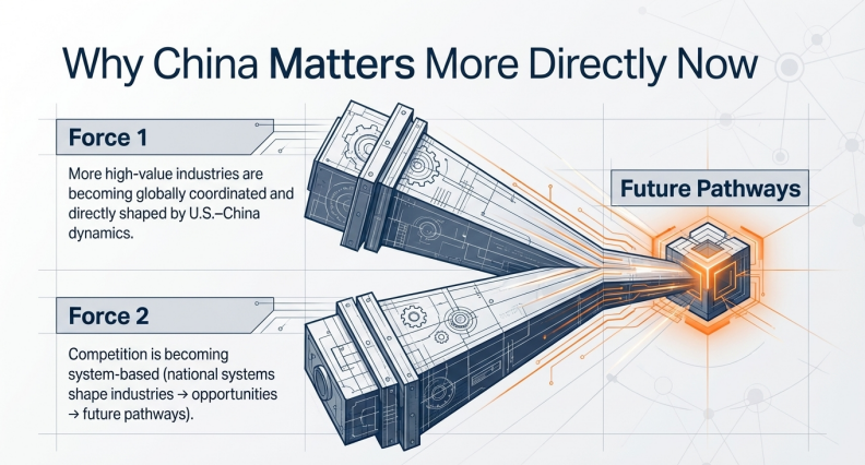 Two forces amplifying China's relevance through AI and future pathways
